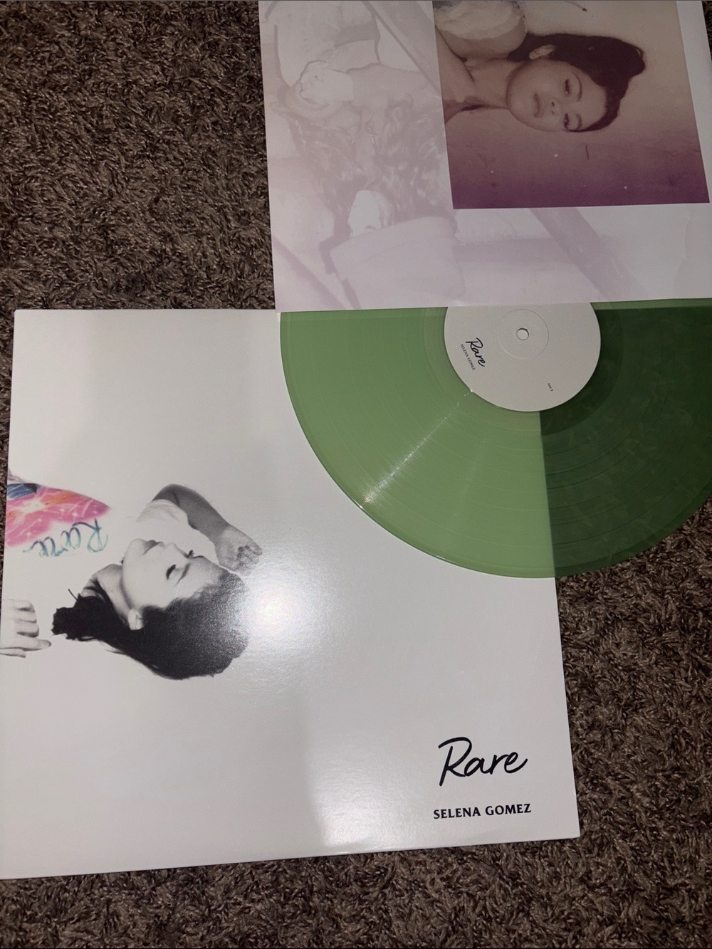Selena Gomez Green Split-Tone 'Rare' Vinyl Record